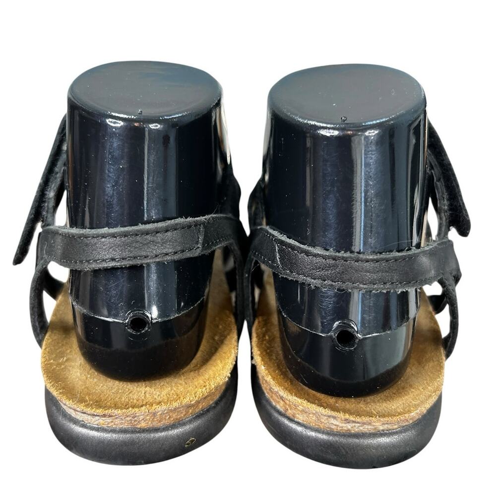 NAOT Women’s Dorothy Black Strappy Leather Sandal Size 41 US 10 - Picture 8 of 11